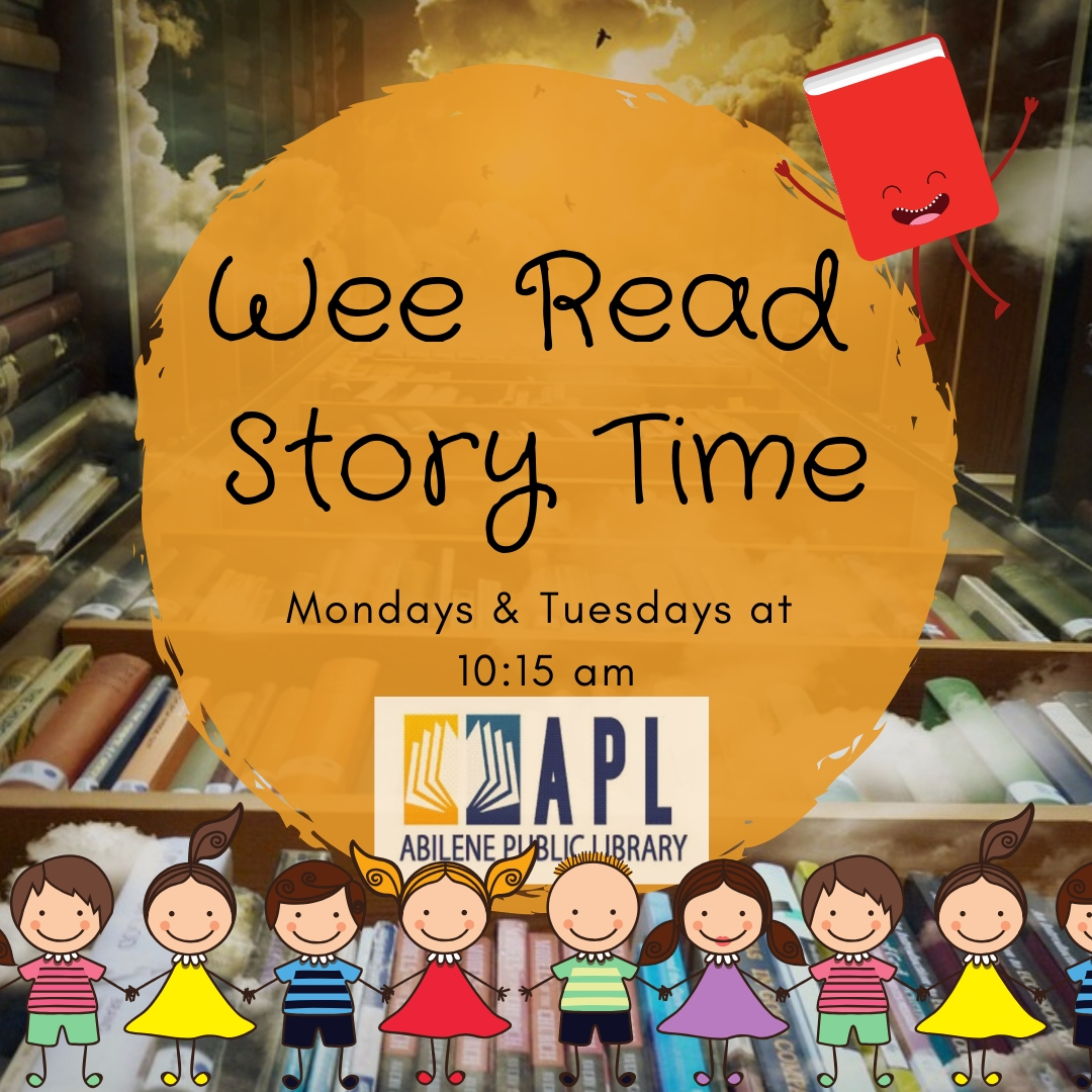 Wee Read Story Time Mondays & Tuesdays at 10:15 am