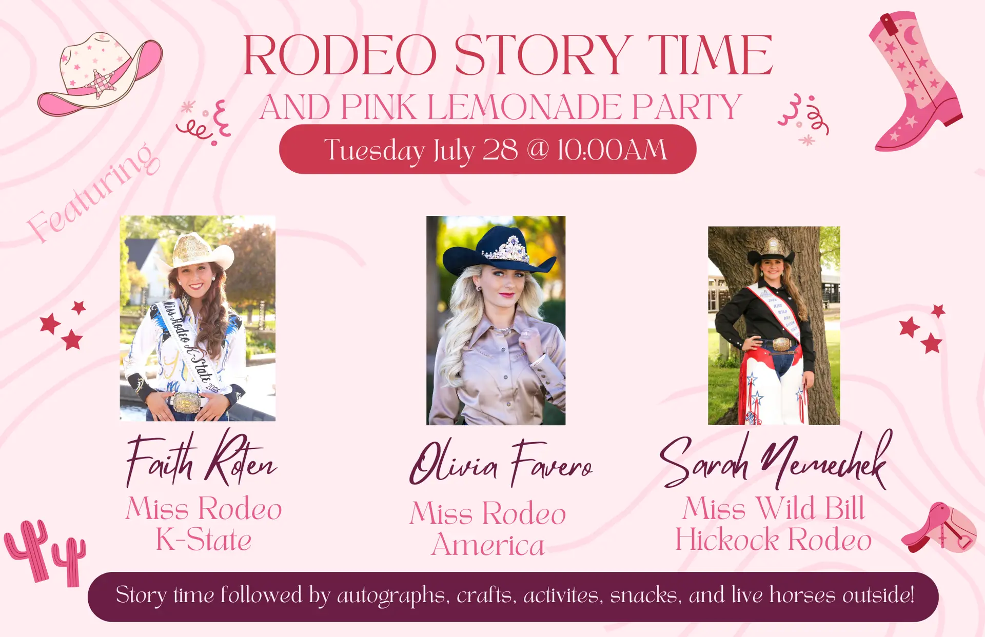 Rodeo Story Time June 28th 10am