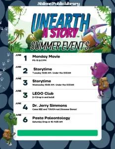 Summer Reading Schedule