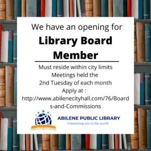 Library Board Opening