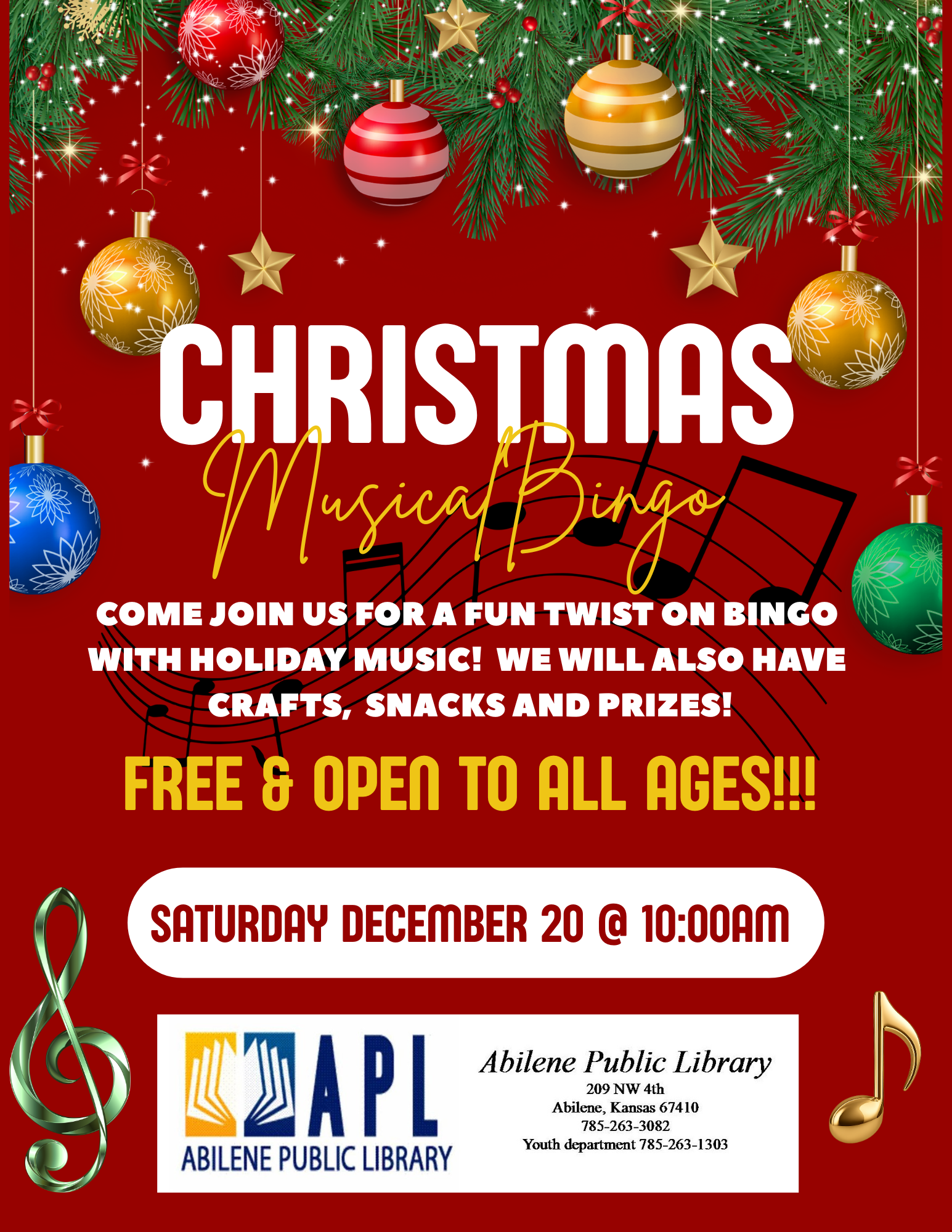 Christmas Music Bingo