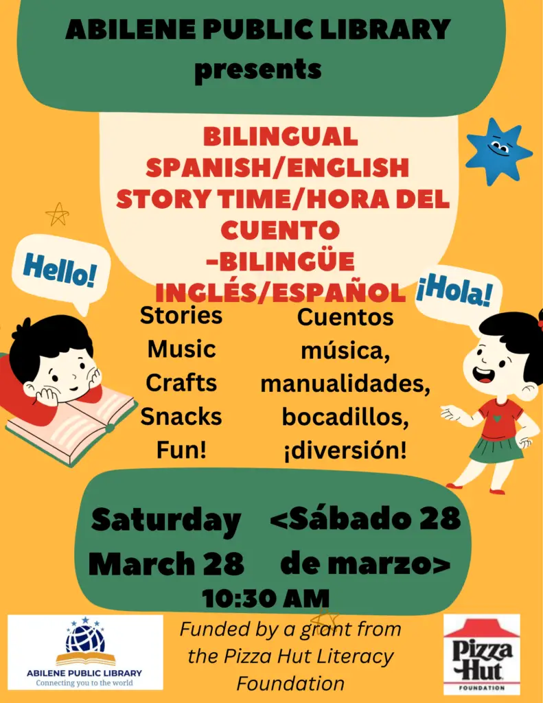 Bilingual-Bilingüe Spanish/English - Inglés/Español Story Time/hora del cuento