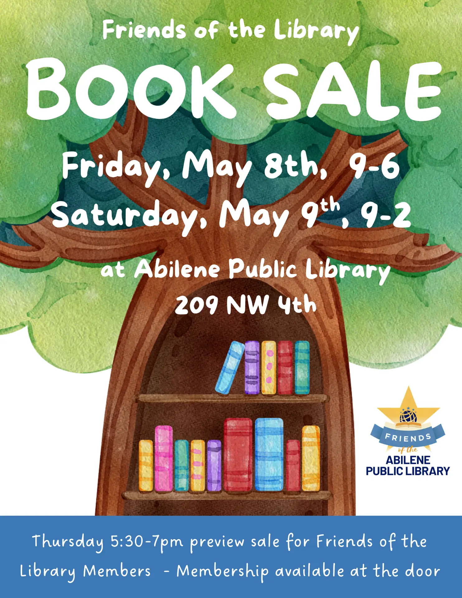 Book Sale May 8th and May 9