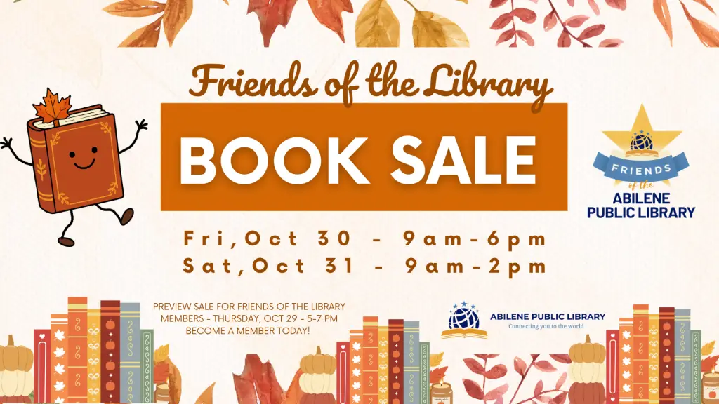 Book Sale Oct 30 & 31