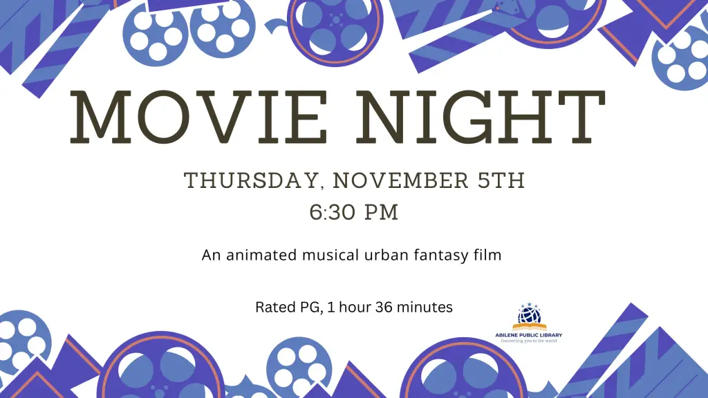 Movie Night Nov 6th 6:30 pm
