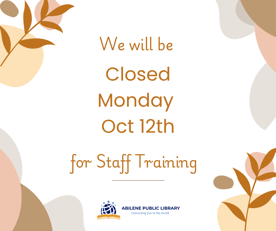 Poster announcing closed Oct 12